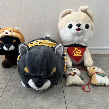 콩시바 3형제 개 디자인 빅 봉제 인형 세트
