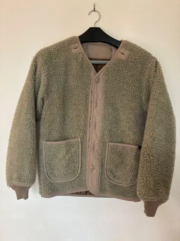 [ Alpha Industries ] 플리스 보아 자켓 베이지