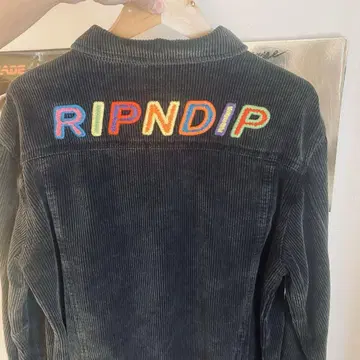 [ LA 매장에서 구매 ] RIPNDIP 코듀로이 자켓 XL 그레이
