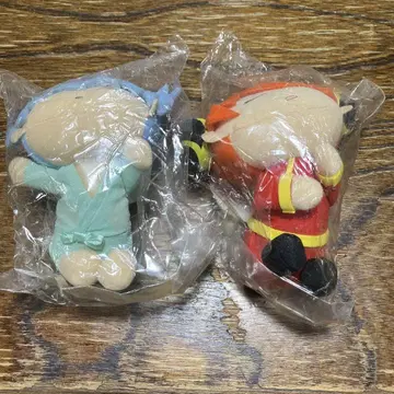 봉제 인형 캐릭터 2체 세트 웅크린 봉제 인형 은혼
