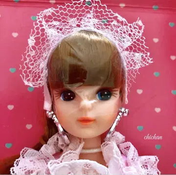 레어! 3대 리카짱 리본 마그넷 신발 화이트 스탠드 장미 상자 미사용