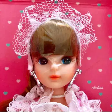 레어! 3대 리카짱 리본 마그넷 신발 화이트 스탠드 장미 상자 미사용