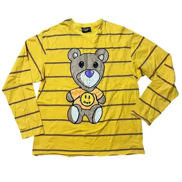 drew house 긴팔 티셔츠 곰 저스틴 비버