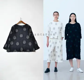 Plantation 플랜테이션 BIZEN WAVE 도트 티셔츠