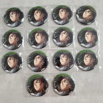 진격의 거인 WIT STUDIO 리바이 캔뱃지 14개