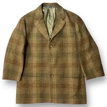 90s ORVIS 해리스 트위드 테일러드 자켓 캐나다제 체크 무늬