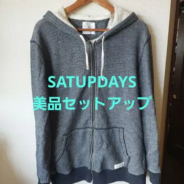 가격 인하 SATURDAYS SURF NYC 풀 집업 후드티 L 셋업