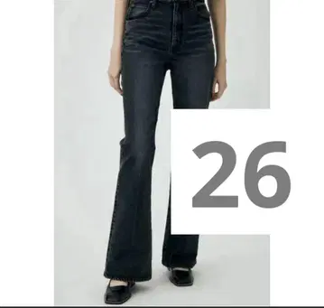 MOUSSY MVS Black Flare 26인치 다크 그레이 데님