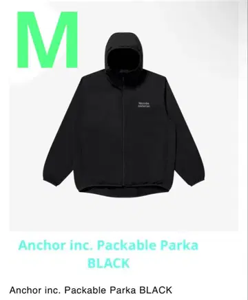 Anchor inc. Packable Parka BLACK M