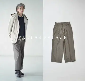 새상품급 PAL'LAS PALACE 십일 팔라스 팰리스 울 체크 팬츠