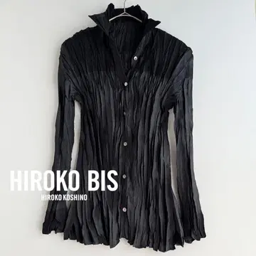 HIROKO BIS 히로코비스 주름 가공 디자인 긴팔 셔츠