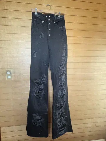 blank 데미지 가공 롱 팬츠