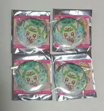 너와 아이돌 프리큐어 영화 오로라 캔뱃지 4개 세트