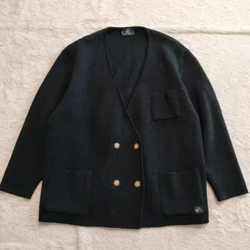 Saint James 가디건 더블 골드 버튼 빈티지 90