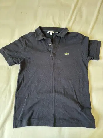 LACOSTE 피케 셔츠 반팔 14 사이즈 다크 네이비