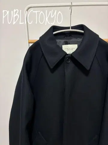 PUBLIC TOKYO Super140s 오버사이즈 스텐카라 코트