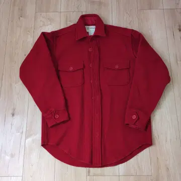 Melton 레드 플란넬 셔츠 M 사이즈