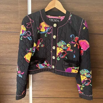 ESCADA 에스카다 퀼팅 자켓 36 멀티 컬러 실크