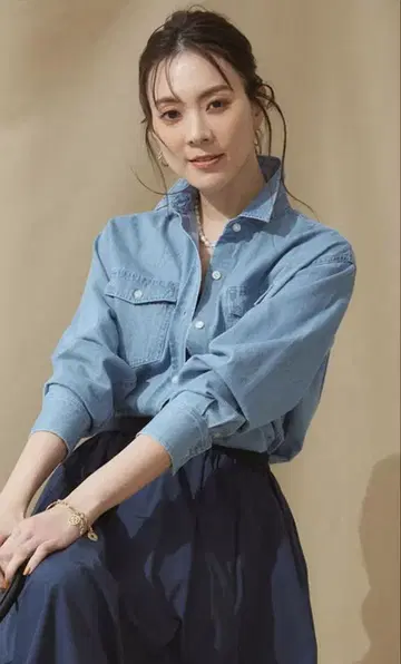 23구 DENIM 라이트 바지 셔츠 사이즈 40