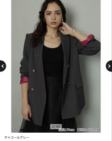 알페이지 오리지널 자켓 짙은 그레이 S