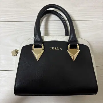 FURLA 핸드백 블랙/화이트