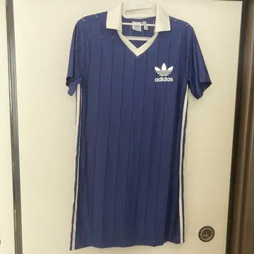 adidas 네이비 스트라이프 폴로 원피스 XL