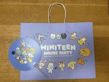 seventeen miniteen 미니틴 종이 봉투 & 부채 세트