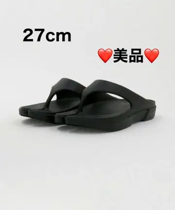 PAES 플립 플랍 샌들 유나이티드 애로우즈 블랙 27