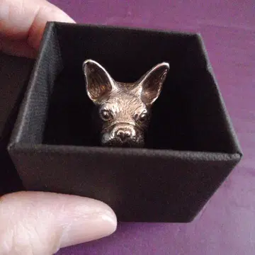 미사용 CULOYON Mask of French 불독 반지