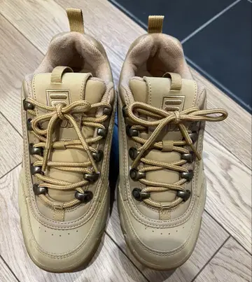 FILA 베이지 통굽 스니커즈