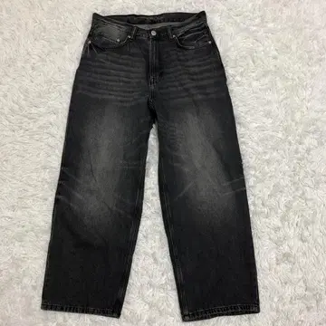 H&M 배기 팬츠 배기 데님 블랙