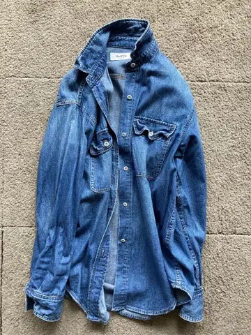 Healthy Denim 데님 블루 긴팔 셔츠
