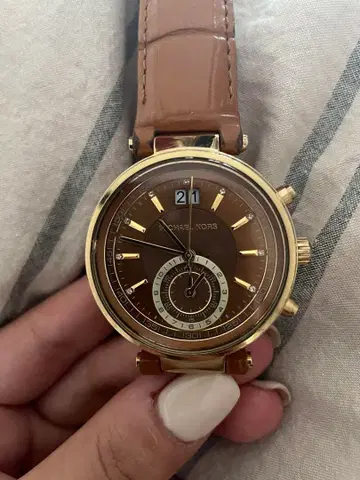 Michael Kors 손목시계 가죽 벨트