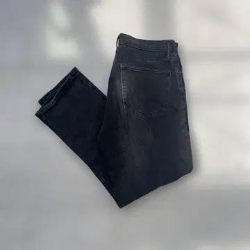 GAP 블랙 데님 스트레이트 팬츠