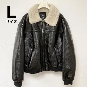 새상품급 zara 페이크 무스탕 자켓 B-3 플라이트 자켓 보아