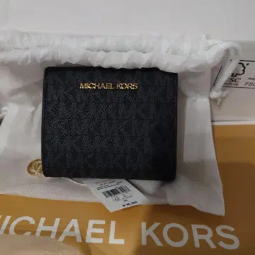 MICHAEL KORS 블랙 이단 접이식 지갑