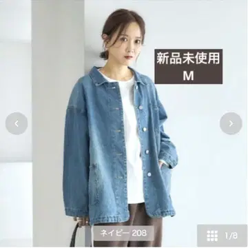 시마무라 자켓 다나카 리나 mysa 데님 커버올 M 중네이비 데님 자켓