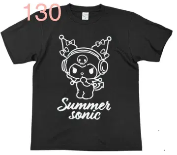 썸머 소닉 쿠로미 콜라보 T셔츠 스모크 블랙 130