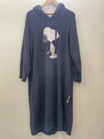 젤라또피케 스누피 후드 부착 롱 원피스 네이비