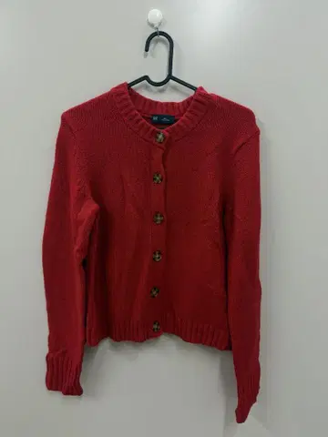 GAP 레드 긴팔 가디건