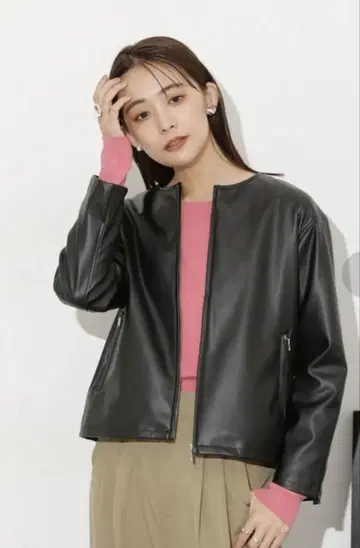 나노 유니버스 가죽 자켓 블랙