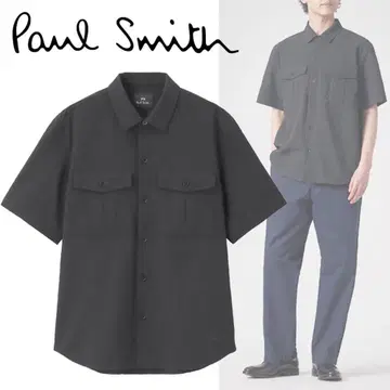 정가 2.6만 폴스미스 에어리 시어서커 셔츠 블루종 L