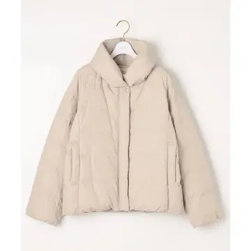 any SiS [세탁 가능] 발수 숄카라 다운 코트 아이보리 베이지