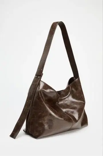 ZARA 토트백 브라운