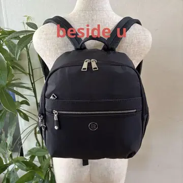 [ beside u ] 비사이유 경량 나일론 럭색 데이팩 블랙 새상품급