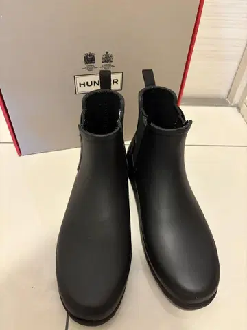 HUNTER 레인부츠 첼시 부츠