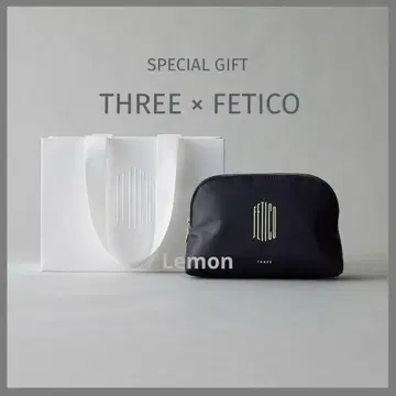 THREE x FETICO 메이크업 파우치 한정판 미개봉 새상품