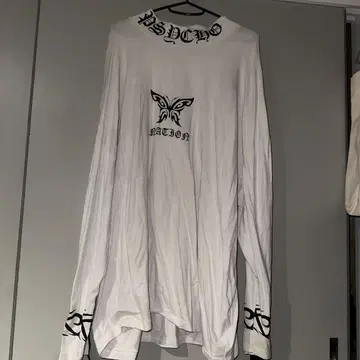 PSYCHO NATION 버터플라이 롱 슬리브 셔츠