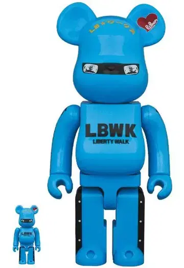 새상품, 미개봉, LBWK 베어브릭 리바켄 군 400%&100% 한정품