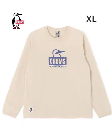 택 포함 새상품 CHUMS 참스 부비 페이스 롱 슬리브 티셔츠 XL